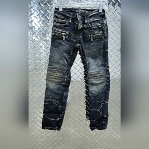 ROBIN'S JEANS, Lil Boy Jeans SIZE 8. STYLE MOTARD Unisex Distressed Vintage Feel